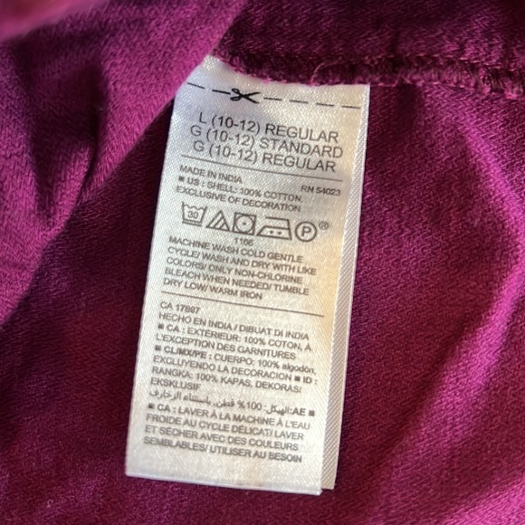 Old Navy Plum dress, girls L - Picture 8 of 8